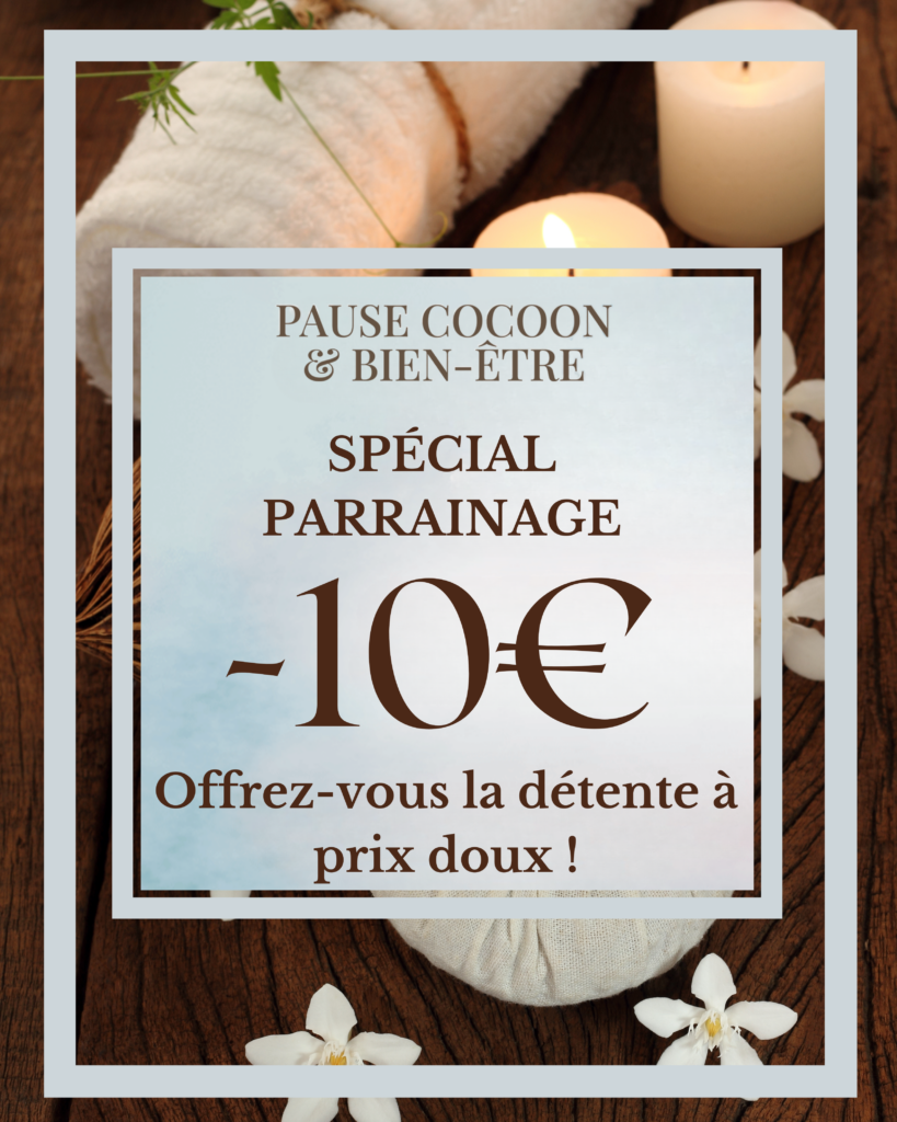 Offre parrainage pour un massage bien-être